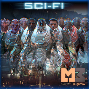 Customized Alien Soldier - Game development asset