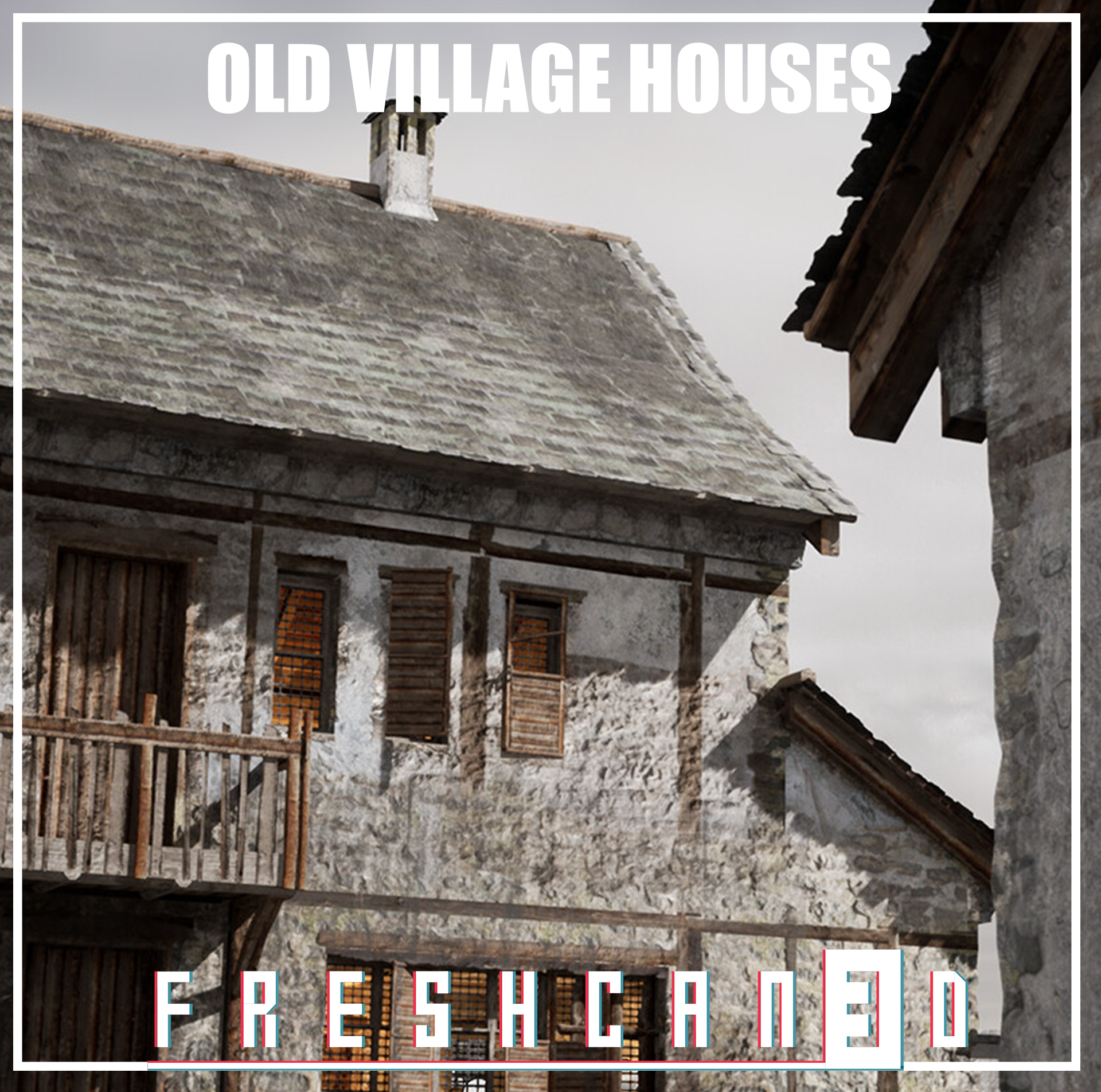 Old Village Houses Pack - Game development asset