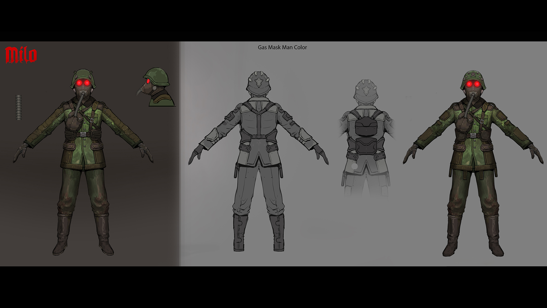 Gas Mask Character Concept