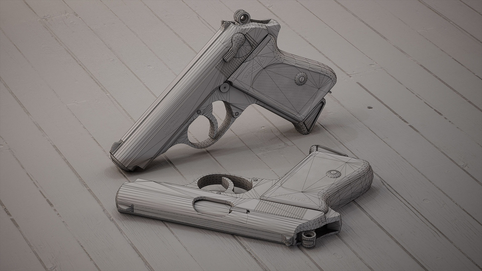 Walther PPK - Wireframe