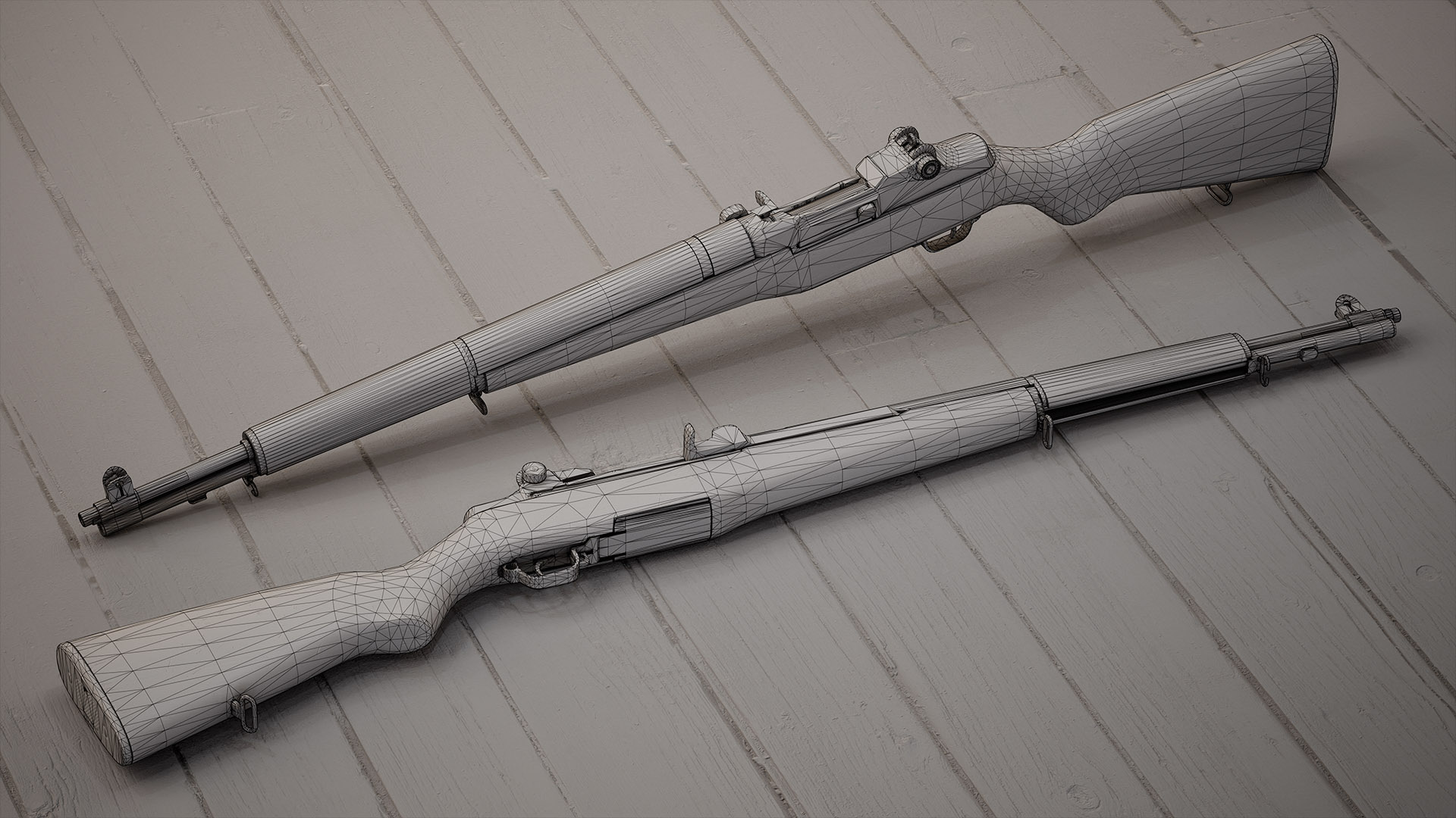 M1 Garand - Wireframe
