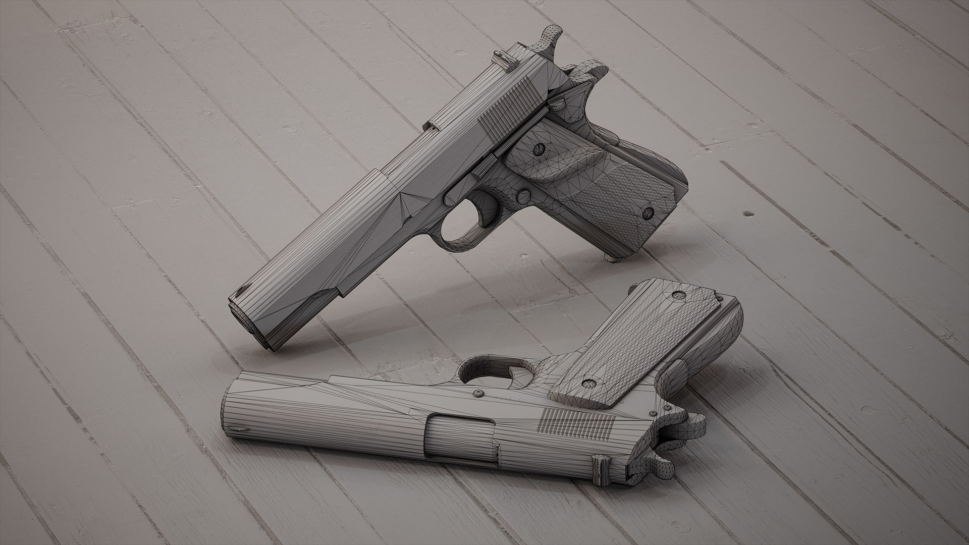 M1911 - Wireframe