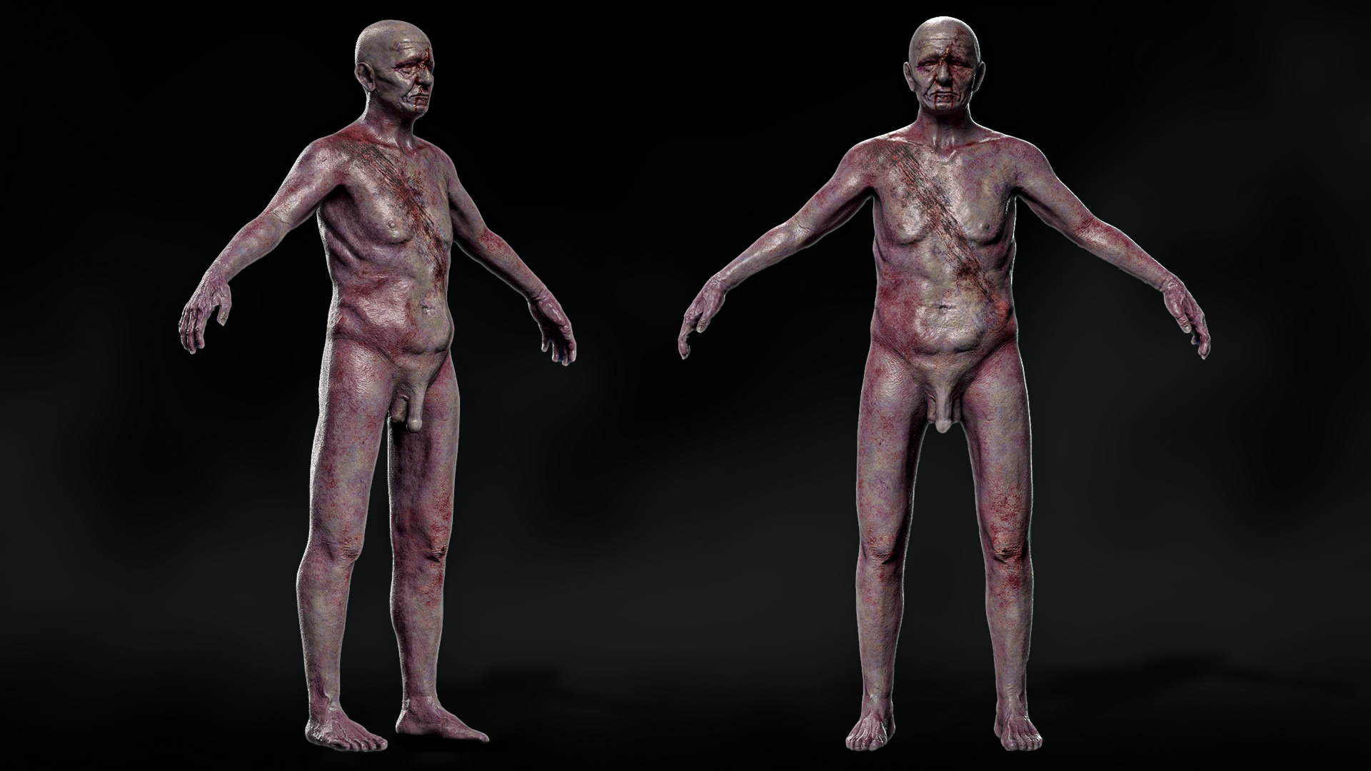Old Man Cadaver Model